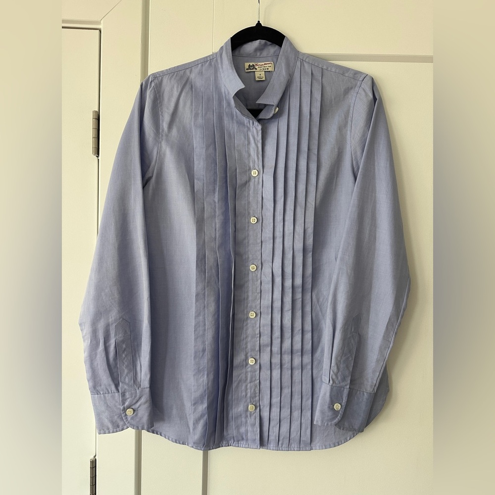 J. Crew / Thomas Mason Classic Blue Dress Shirt